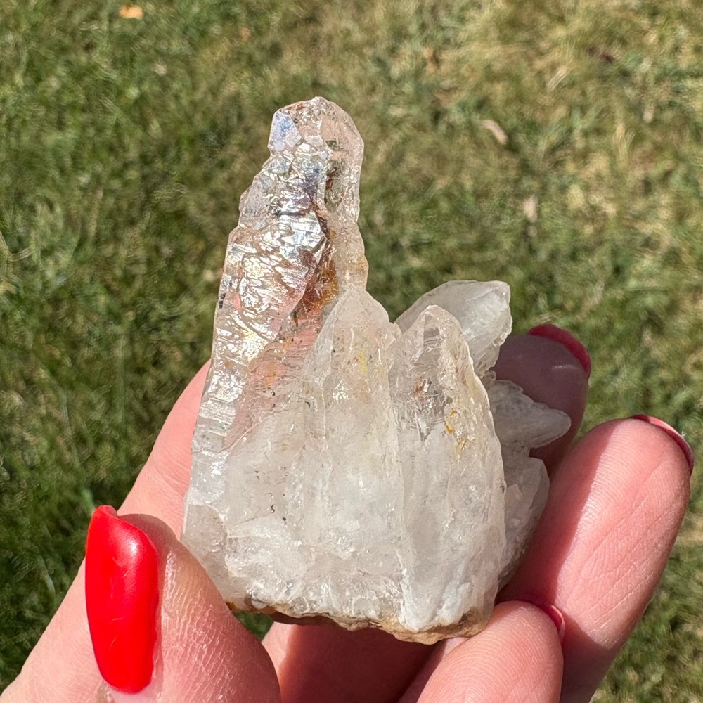 Natural Clear Quartz Crystal Cluster